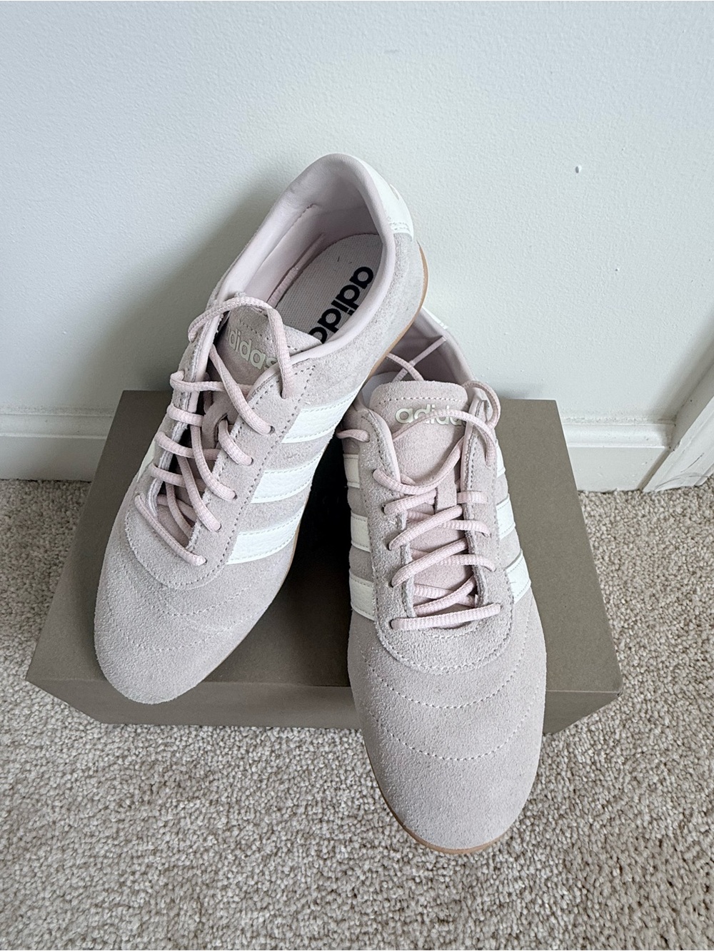 adidas Women's Grand Court Lo Suede Sneakers in Wonder Quartz EUC - Picture 2 of 9